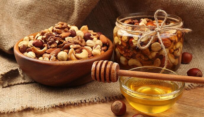 Nuts and honey can improve potency after the age of 40
