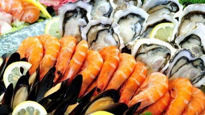 Seafood increases potency in men due to high selenium and zinc content