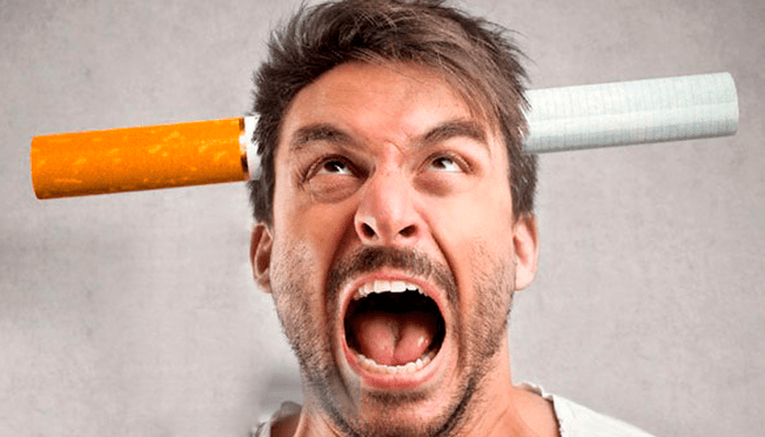 Irritability in men quitting smoking